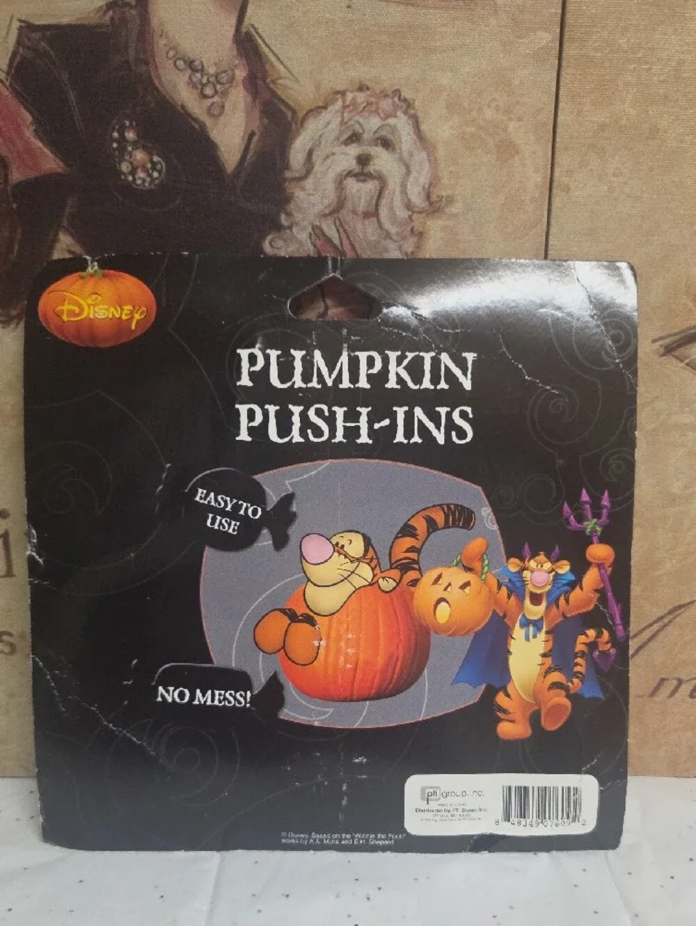 Disney Tigger Pumpkin Push-Ins - Orange, Yellow, Pink Accent Set
